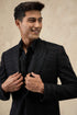 Dori Half Moon Blazer Set with Kamarband & Bow-tie